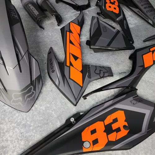 Plastics + Graphics KTM 2020 2021 2022 2023 XC-W XCF-W EXC EXC-F decals stickers