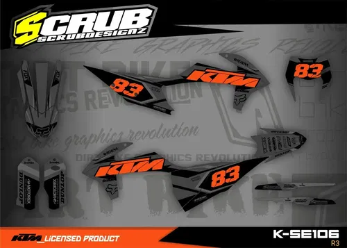 Plastics + Graphics KTM 2020 2021 2022 2023 XC-W XCF-W EXC EXC-F decals stickers