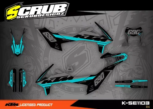 Graphics Kit KTM 690 SMC R 2019 2020 2021 2022 2023 2024 2025 Decals Supermoto