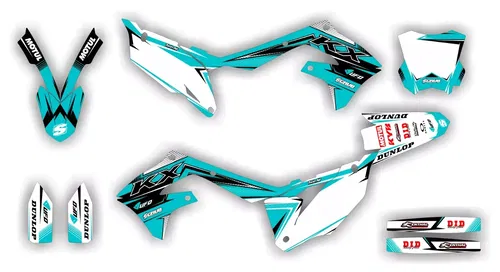 Graphics Kit Kawasaki KX450 2019-2023 KX250 2021-2024 KXF Decals Stickers