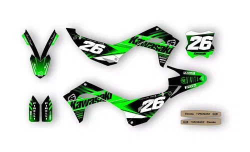 Kawasaki KX450 2024 2025 KX250 2025 Graphics Decals Stickers SCRUB