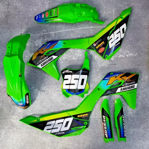 Plastics + Graphics Kawasaki KX450 2024-2025 KX250 2025 KXF  KX450X