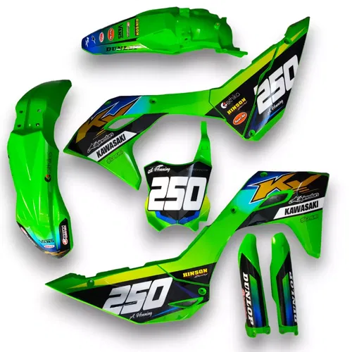 Plastics + Graphics Kawasaki KX450 2024-2025 KX250 2025 KXF  KX450X