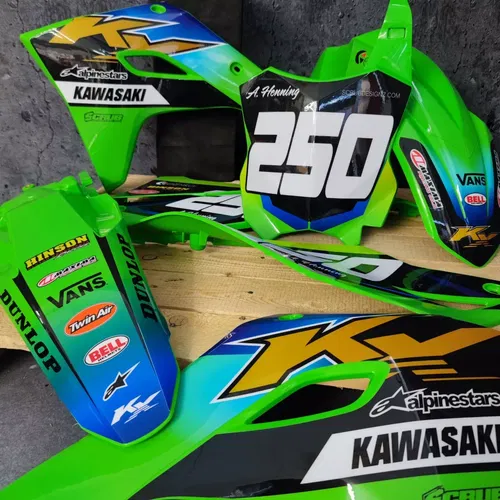 Plastics + Graphics Kawasaki KX450 2024-2025 KX250 2025 KXF  KX450X