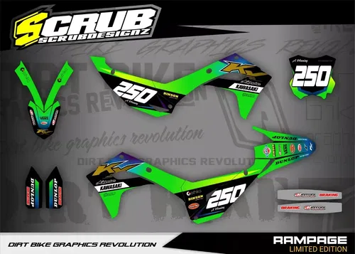 Plastics + Graphics Kawasaki KX450 2024-2025 KX250 2025 KXF  KX450X