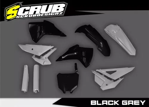 Honda 2025 CRF450R CRF250R Plastics kit Acerbis Light Grey / Black