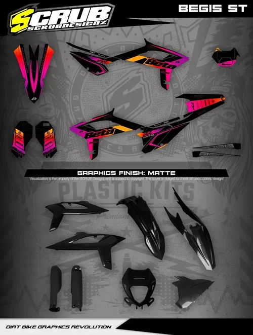 Plastics + Graphics applied Beta RR Polisport Restyle 2019