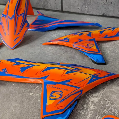 Plastics + Graphics KTM 2023 2024 2025 XC XC-F SX SX-F Orange Blue