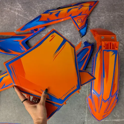 Plastics + Graphics KTM 2023 2024 2025 XC XC-F SX SX-F Orange Blue