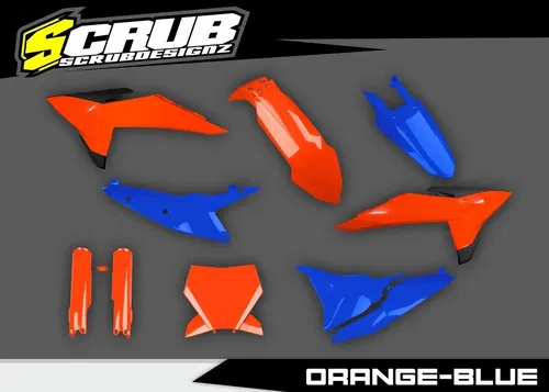 Plastics + Graphics KTM 2023 2024 2025 XC XC-F SX SX-F Orange Blue