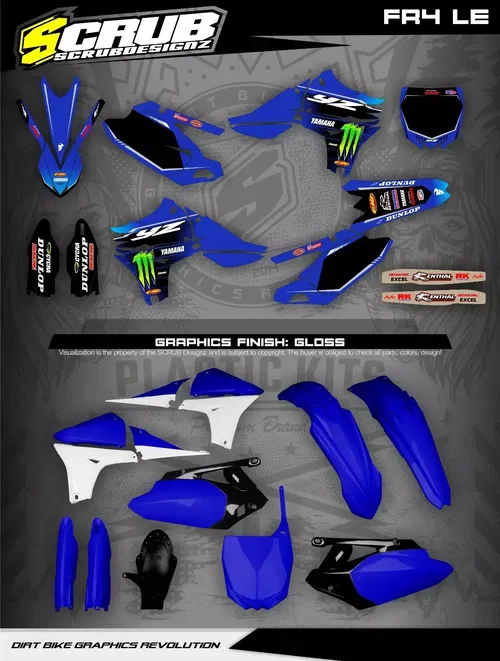 Plastics + Graphics Yamaha YZ450F 2010 2011 2012 2013