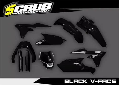 Yamaha WR250F 2015-2019 WR450F 2016-2018 Plastics kit Airbox V-Face Headlight