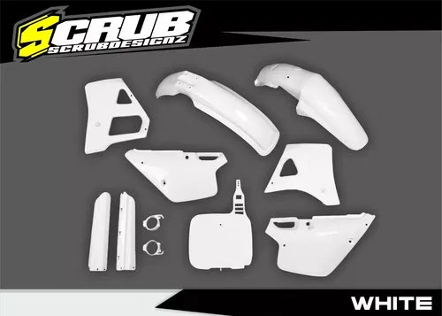 Yamaha YZ 125 1991 Motocross White Plastic Body Kit