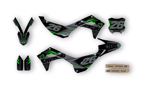 Kawasaki KX450 2024 2025 KX250 2025 Graphics Decals Stickers SCRUB