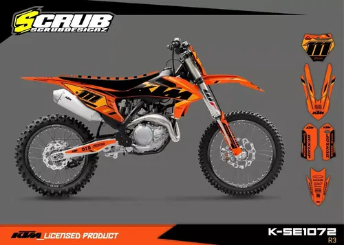 Plastics + Graphics KTM 2016-2018 XC XC-F SX SX-F applied fitted
