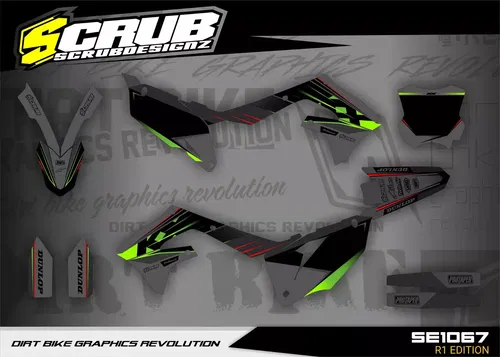 Graphics Kawasaki KX450 2019-2023 KX250 2021-2024 KXF Decals Stickers kit