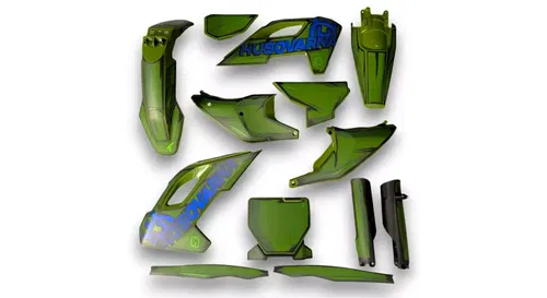 Plastics + Graphics Husqvarna 2023 2024 TC FC FX TX CAMO ARMY MILITARY GREEN