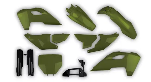 Plastics + Graphics Husqvarna 2023 2024 TC FC FX TX CAMO ARMY MILITARY GREEN