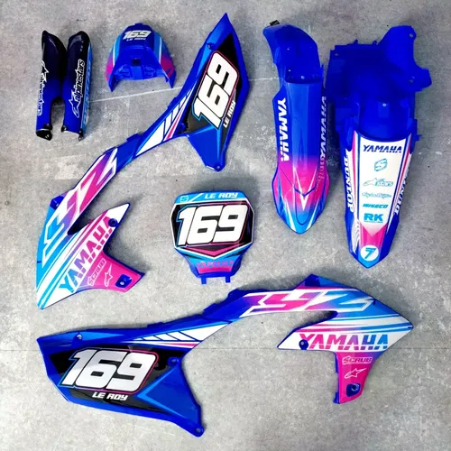 Plastics + Graphics Yamaha YZ450F 2023-2025 YZ250F 2024-2025 Custom number +name