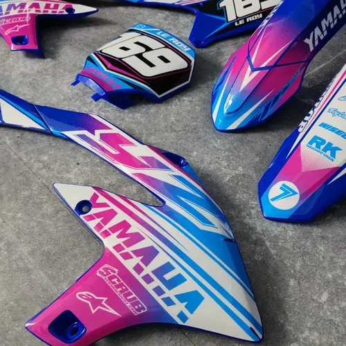 Plastics + Graphics Yamaha YZ450F 2023-2025 YZ250F 2024-2025 Custom number +name