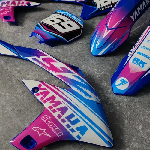 Plastics + Graphics Yamaha YZ450F 2023-2025 YZ250F 2024-2025 Custom number +name