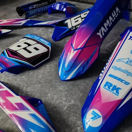 Plastics + Graphics Yamaha YZ450F 2023-2025 YZ250F 2024-2025 Custom number +name