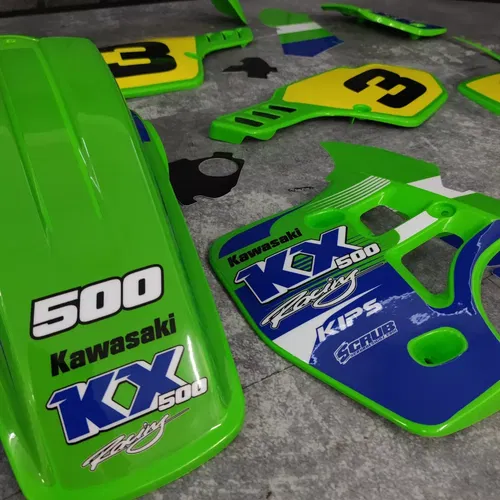 Plastics + Graphics Kawasaki KX500 1989-2004 Custom race number