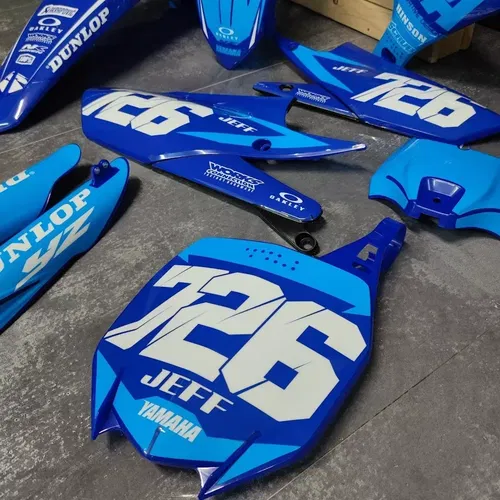 Plastics + Graphics Yamaha YZ450F 2018-2022 YZ250F 2019-2023 Race number + Name