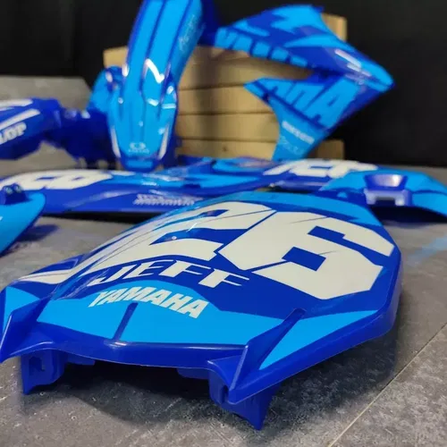 Plastics + Graphics Yamaha YZ450F 2018-2022 YZ250F 2019-2023 Race number + Name
