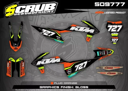 Plastics + Graphics KTM 2019 2020 2021 2022 XC XC-F SX SX-F 125 250 300 450