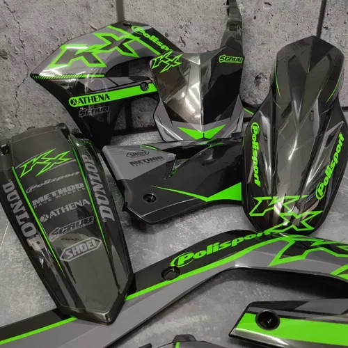 Plastics + Graphics Kawasaki KX Restyle KX125 KX250 2004-2008