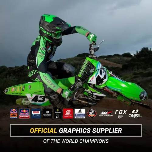 Plastics + Graphics Kawasaki KX Restyle KX125 KX250 2004-2008