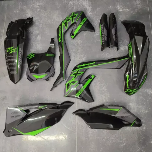 Plastics + Graphics Kawasaki KX Restyle KX125 KX250 2004-2008