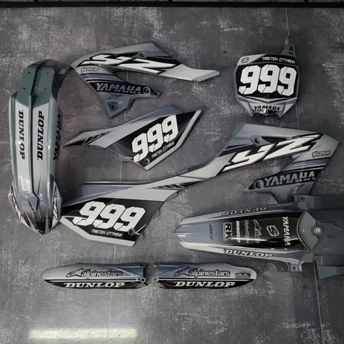 Plastics + Graphics Yamaha YZ125 YZ250 2022 2023 2024 2025 Custom number+name