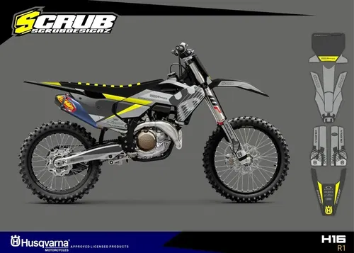 Husqvarna TC FC 2023 2024 - 125 250 350 450 Graphics Decals Stickers