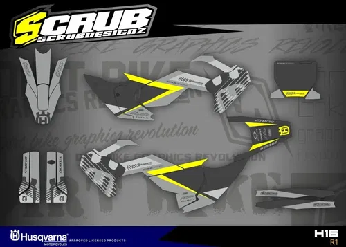 Husqvarna TC FC 2023 2024 - 125 250 350 450 Graphics Decals Stickers