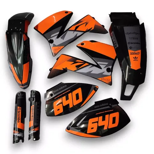 Plastics + Graphics KTM LC4 SMC 620-660 1999-2004 LED Tail light included