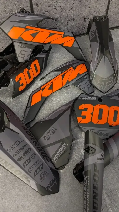 Plastics + Graphics KTM 2013 2014 XC XC-F SX SX-F Matte