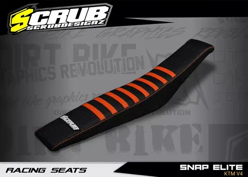 Seat Cover KTM XC-W EXC 2020-2023 XC SX 2019-2022 Gripper Scrub Designz