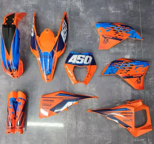 Plastics + Graphics applied KTM EXC EXC-F 2008 2009 2010 2011 XC-W XCF-W