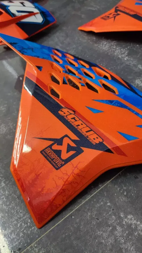 Plastics + Graphics applied KTM EXC EXC-F 2008 2009 2010 2011 XC-W XCF-W