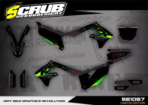 Graphics Kawasaki KX450 2019-2023 KX250 2021-2024 KXF Decals Stickers kit