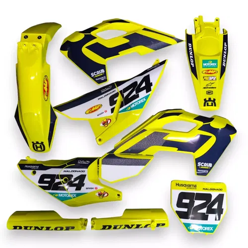 Plastics + Graphics 2025 Husqvarna TC FC FX TX + Grip