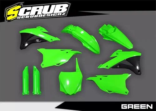 Kawasaki KX85 KX100 2014 - 2021 Plastics kit + fork guards OEM Color KX 85 100