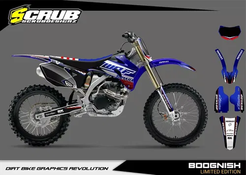 Plastics + graphics Yamaha WR250F 2007-2014 WR450F 2007-2011 applied