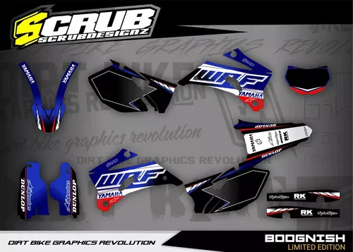 Plastics + graphics Yamaha WR250F 2007-2014 WR450F 2007-2011 applied