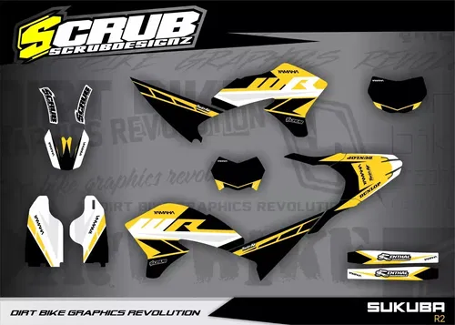 Yamaha WR250X Supermoto 2007-2021 Graphics decals stickers