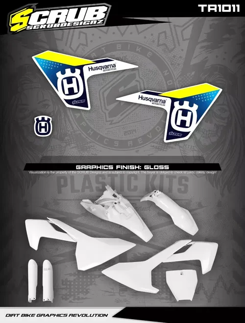 Plastics + Replica decals Husqvarna TC85 2018-2024 TC 85