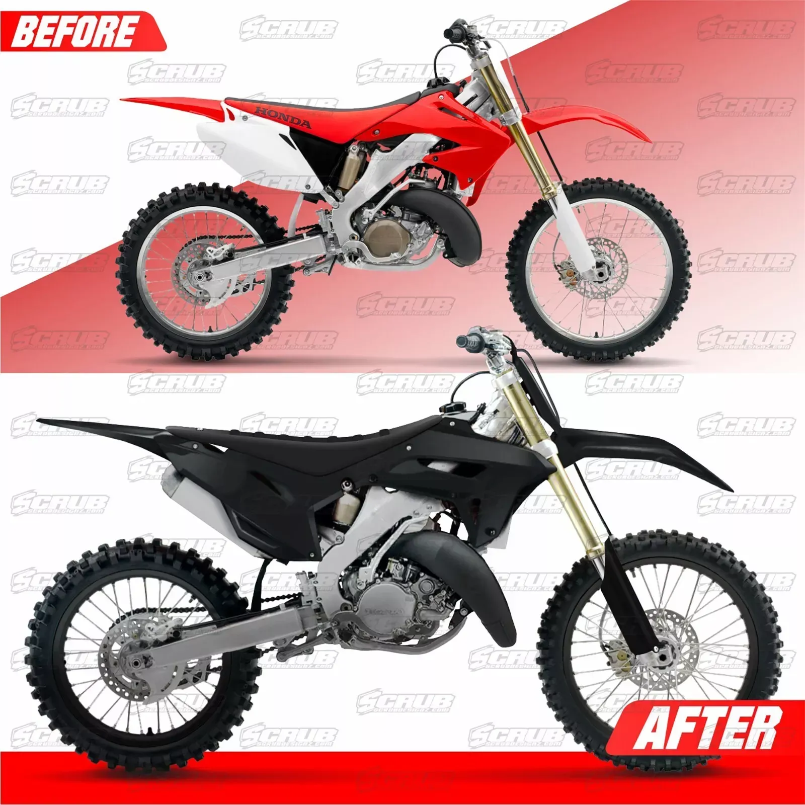 Honda 2002-2007 CR125R CR250R | New Polisport Restyle 2022 Black
