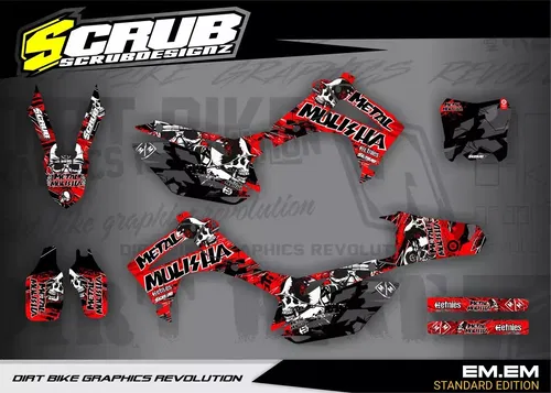 Graphics decals stickers for Honda CRF450R 2013-2016 CRF250R 2014-2017